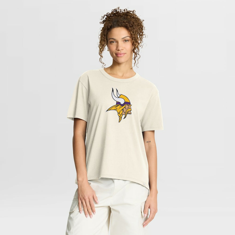 Minnesota Vikings Women's Dove Legacy T-Shirt - Cream - Fanatics