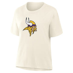 Minnesota Vikings Women's Dove Legacy T-Shirt - Cream - Fanatics