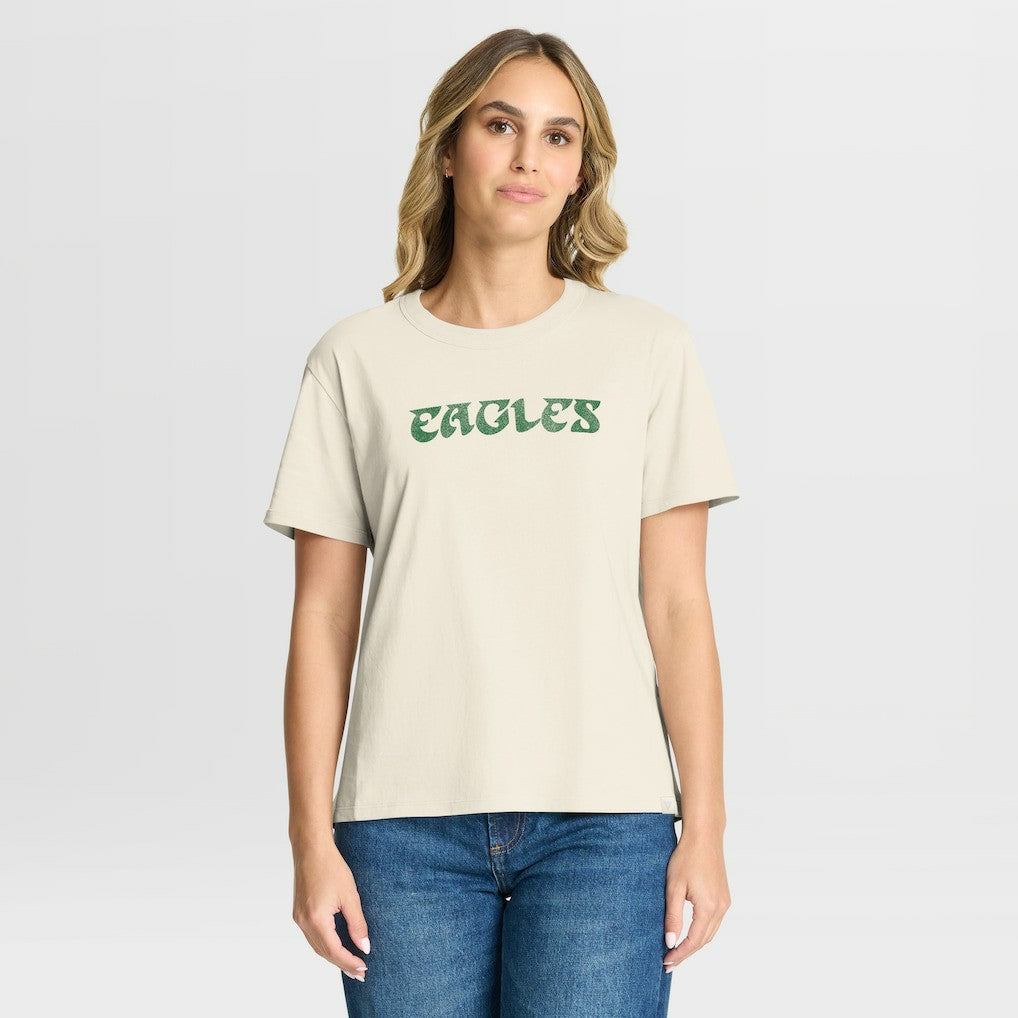Philadelphia Eagles Women's Dove Legacy T-Shirt - Cream - Fanatics
