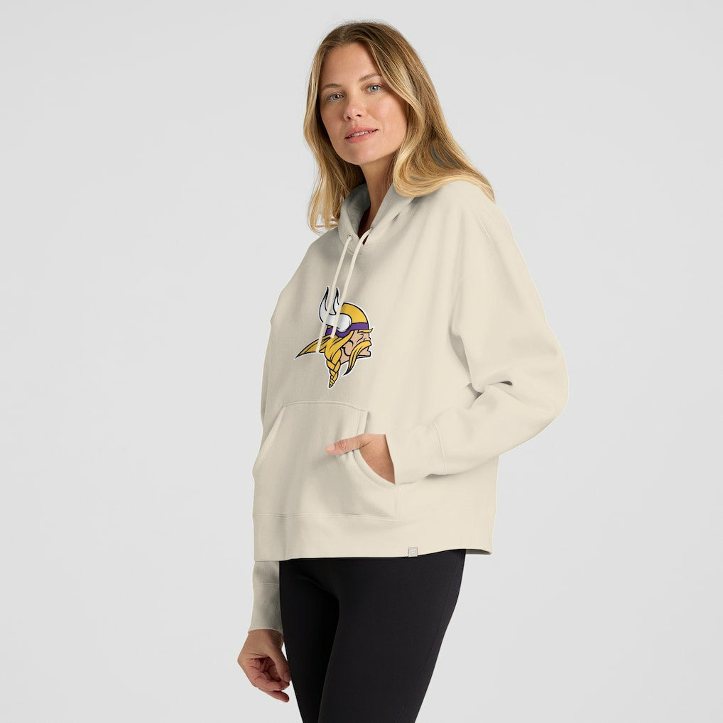 Minnesota Vikings Women's Dove Legacy Pullover Hoodie - Cream - Fanatics