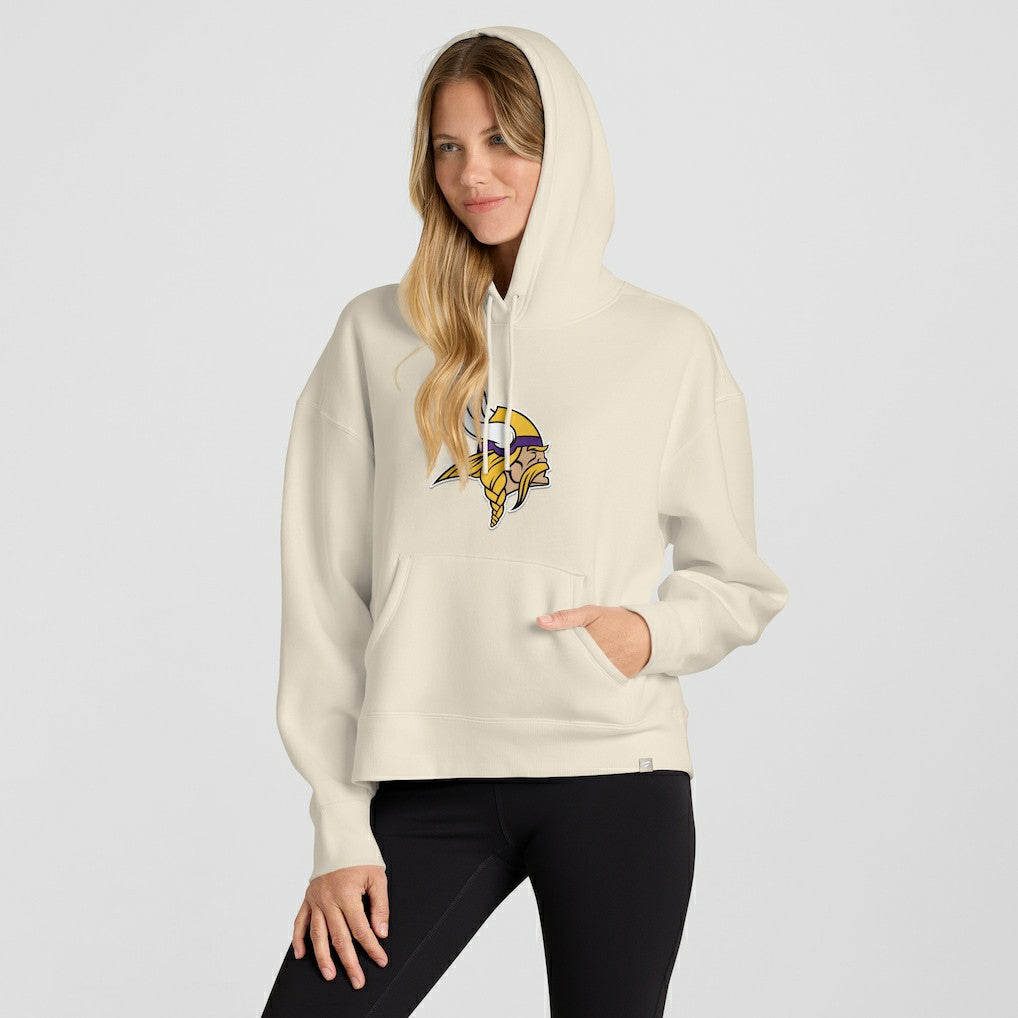 Minnesota Vikings Women's Dove Legacy Pullover Hoodie - Cream - Fanatics