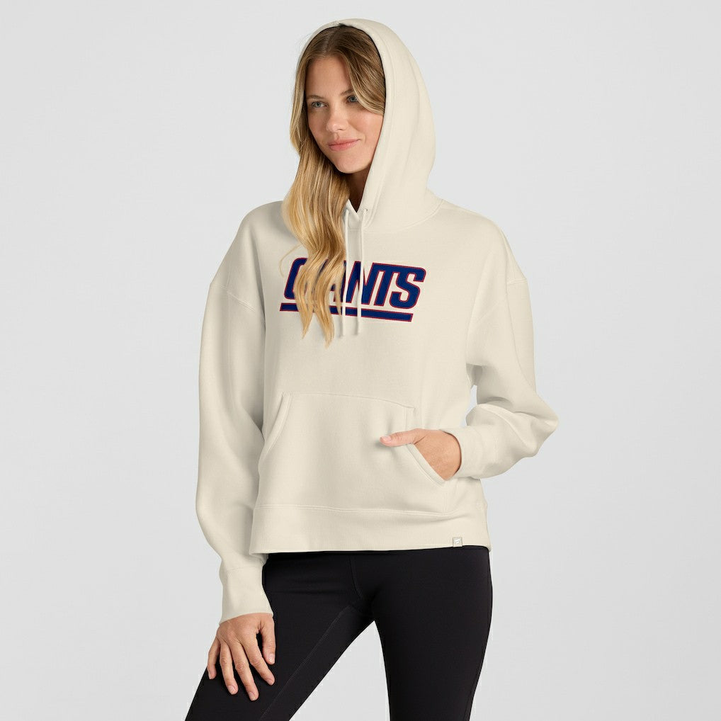 New York Giants Women's Dove Legacy Pullover Hoodie - Cream - Fanatics