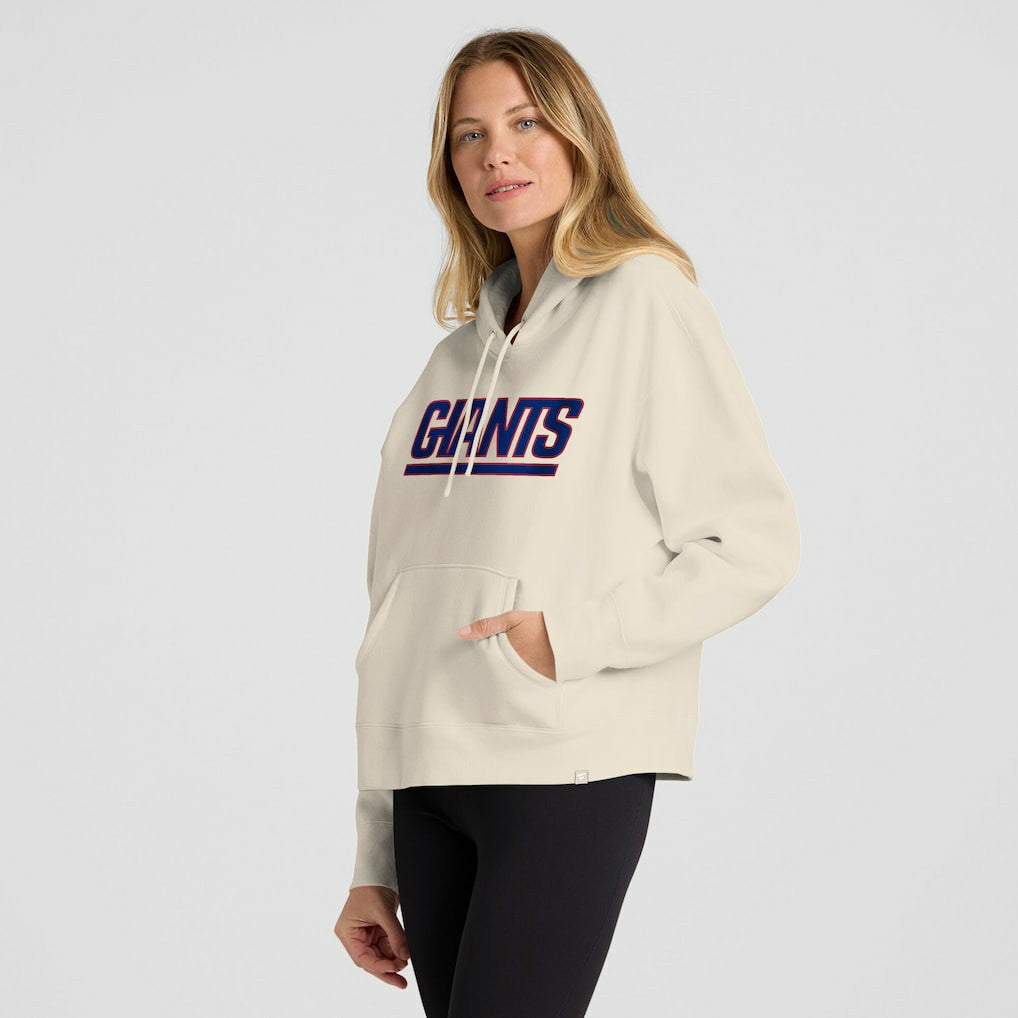 New York Giants Women's Dove Legacy Pullover Hoodie - Cream - Fanatics