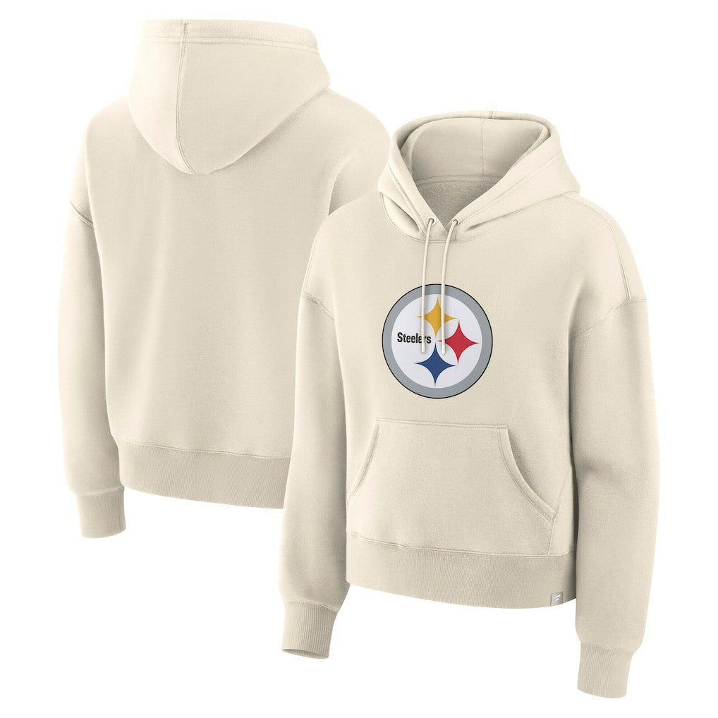 Pittsburgh Steelers Women's Dove Legacy Pullover Hoodie - Cream - Fanatics
