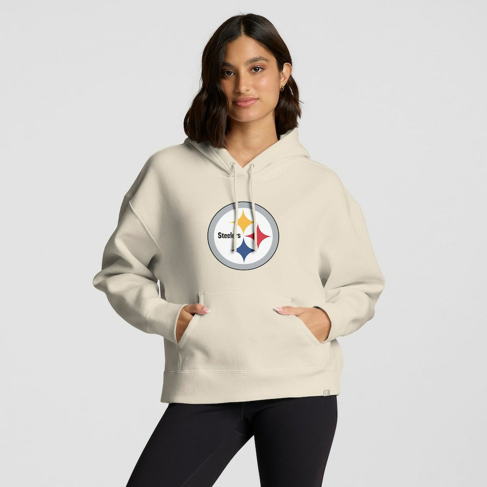 Pittsburgh Steelers Women's Dove Legacy Pullover Hoodie - Cream - Fanatics