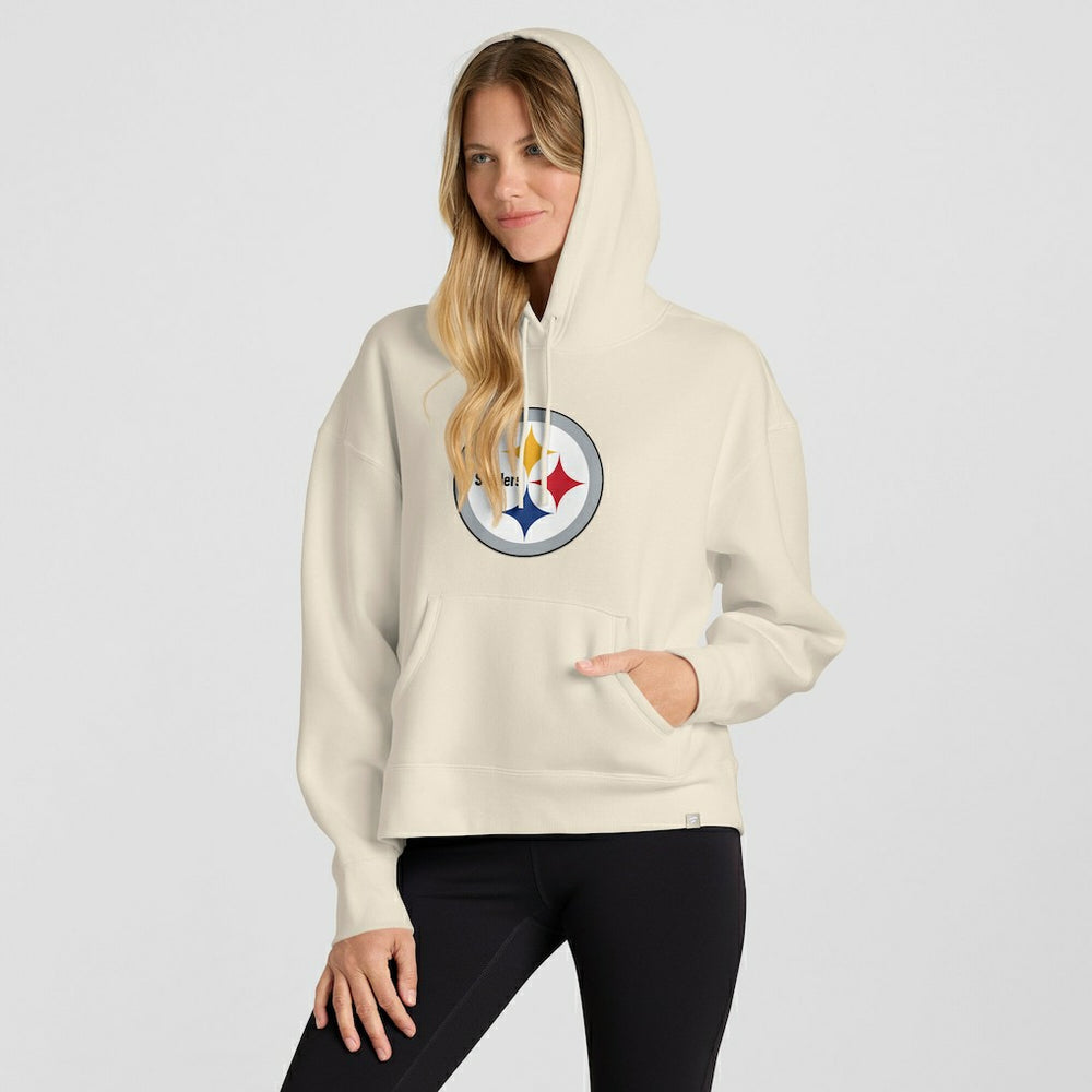Pittsburgh Steelers Women's Dove Legacy Pullover Hoodie - Cream - Fanatics