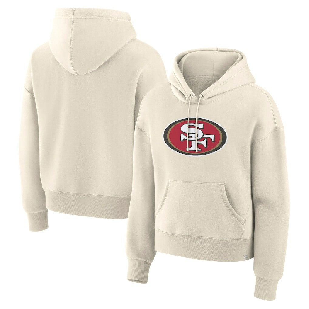 San Francisco 49ers Women's Dove Legacy Pullover Hoodie - Cream - Fanatics