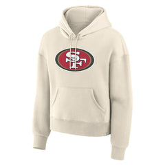 San Francisco 49ers Women's Dove Legacy Pullover Hoodie - Cream - Fanatics