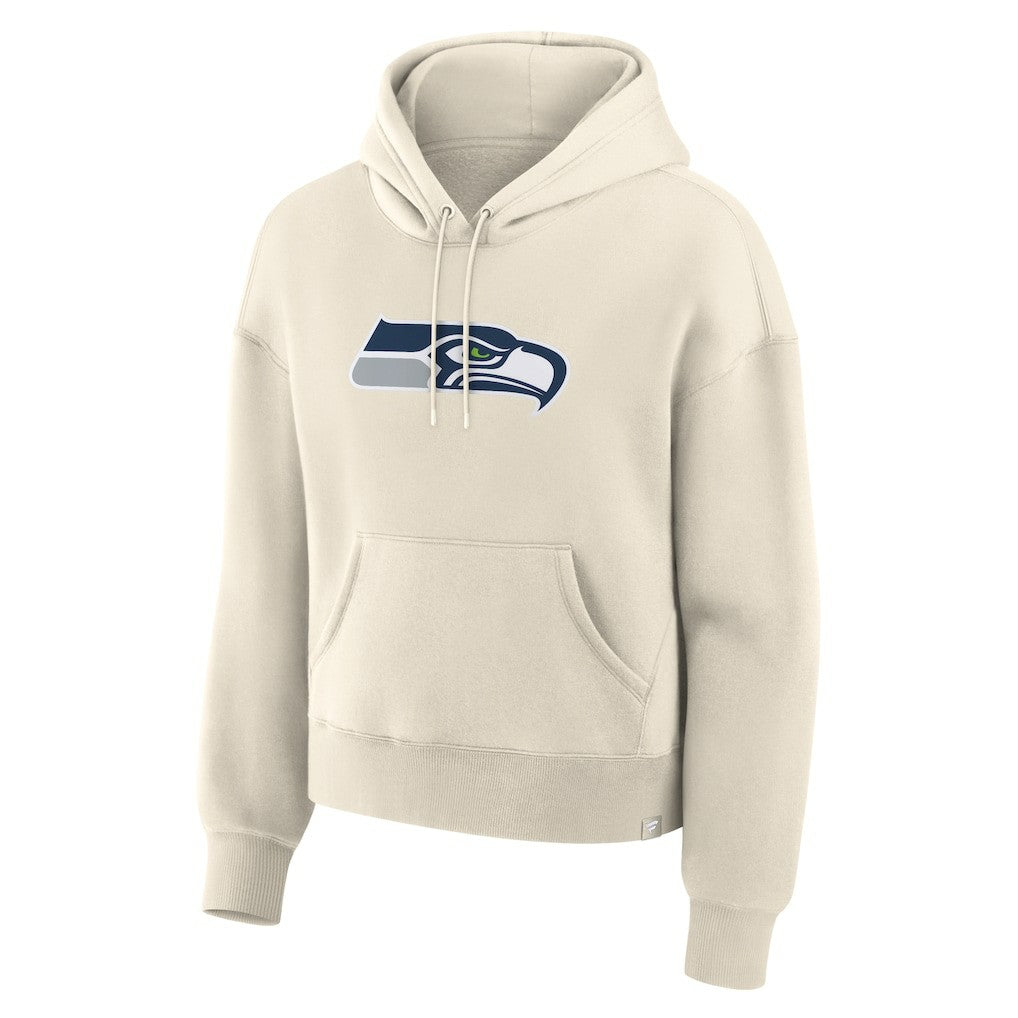 Seattle Seahawks Women's Dove Legacy Pullover Hoodie - Cream - Fanatics