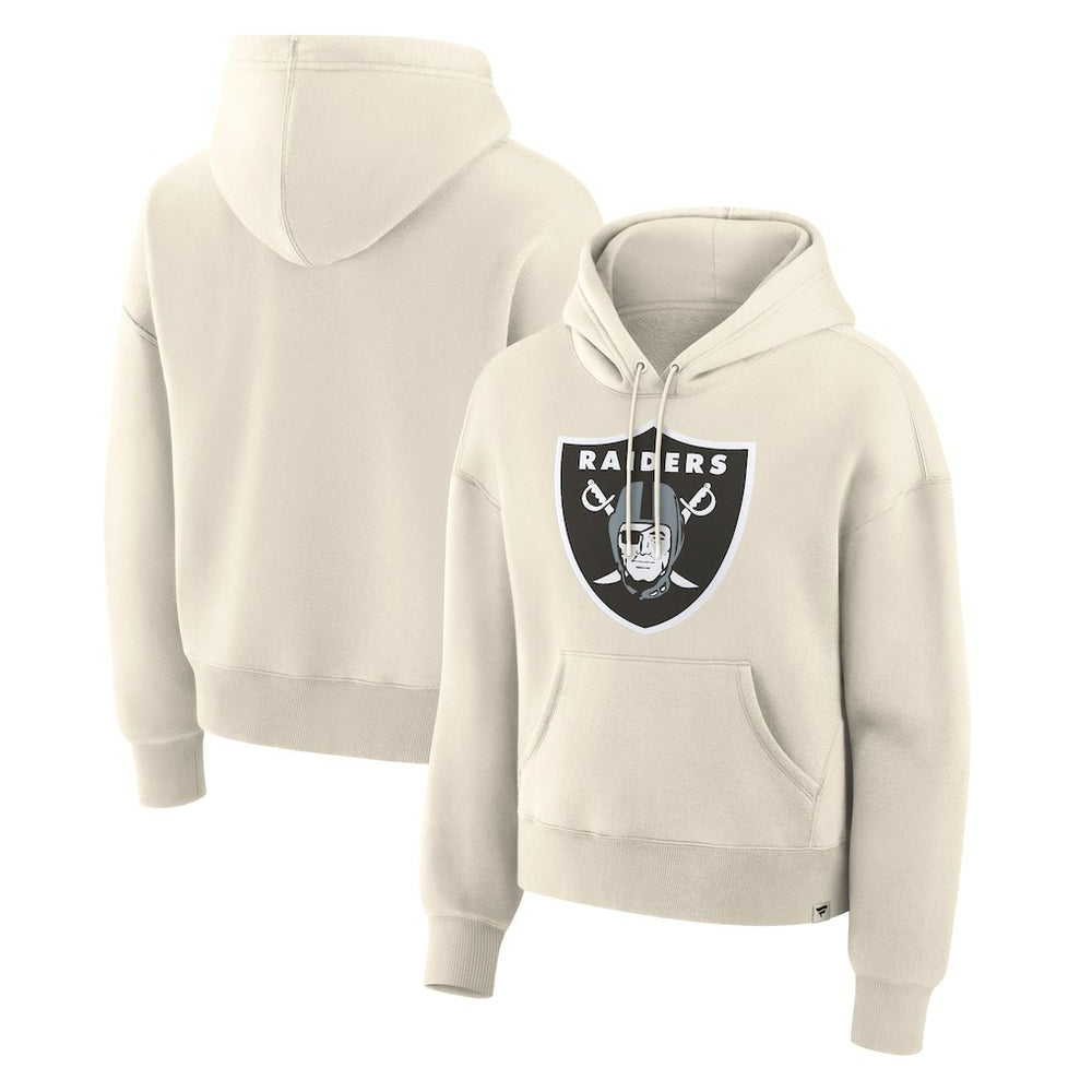 Las Vegas Raiders Women's Dove Legacy Pullover Hoodie - Cream - Fanatics