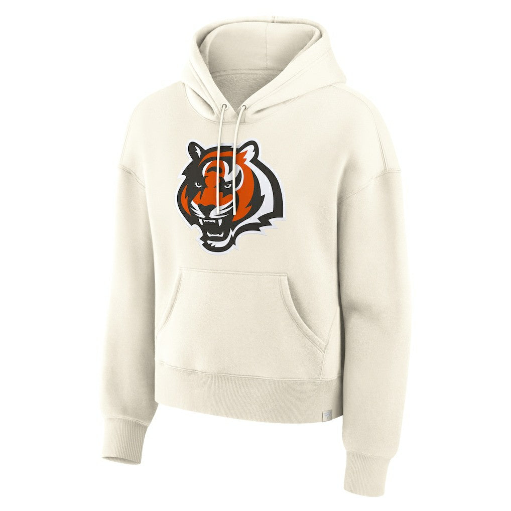 Cincinnati Bengals Women's Dove Legacy Pullover Hoodie - Cream - Fanatics