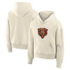 Chicago Bears Women's Dove Legacy Pullover Hoodie - Cream - Fanatics
