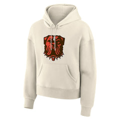 Cleveland Browns Women's Dove Legacy Pullover Hoodie - Cream - Fanatics
