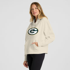 Green Bay Packers Women's Dove Legacy Pullover Hoodie - Cream - Fanatics