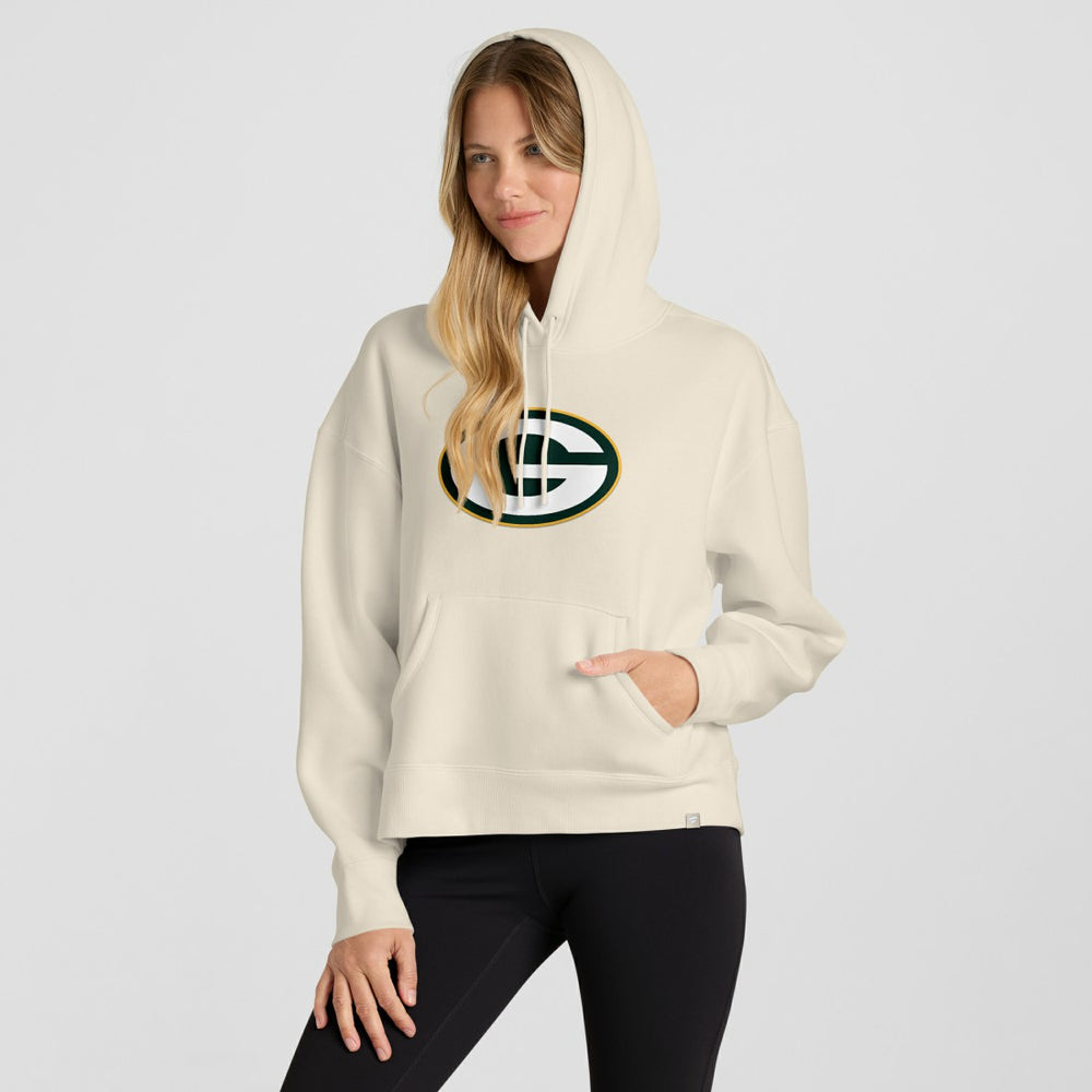 Green Bay Packers Women's Dove Legacy Pullover Hoodie - Cream - Fanatics