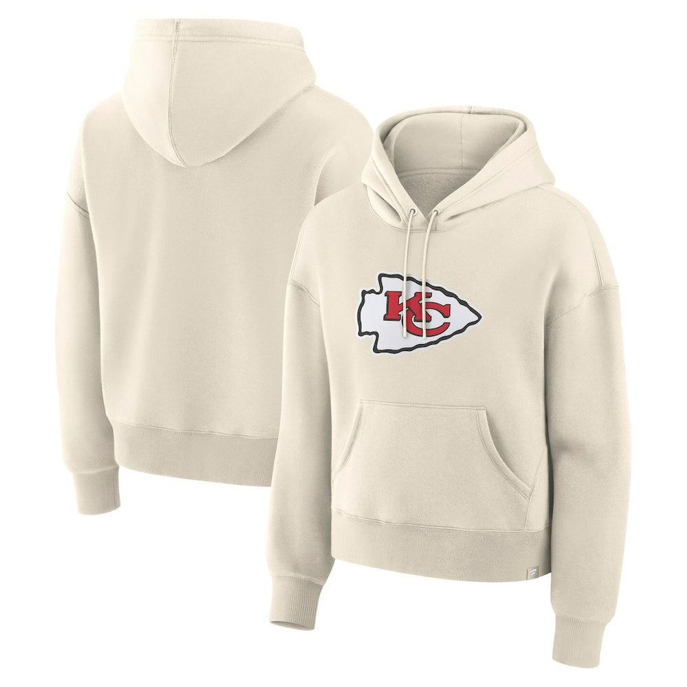 Kansas City Chiefs Women's Dove Legacy Pullover Hoodie - Cream - Fanatics