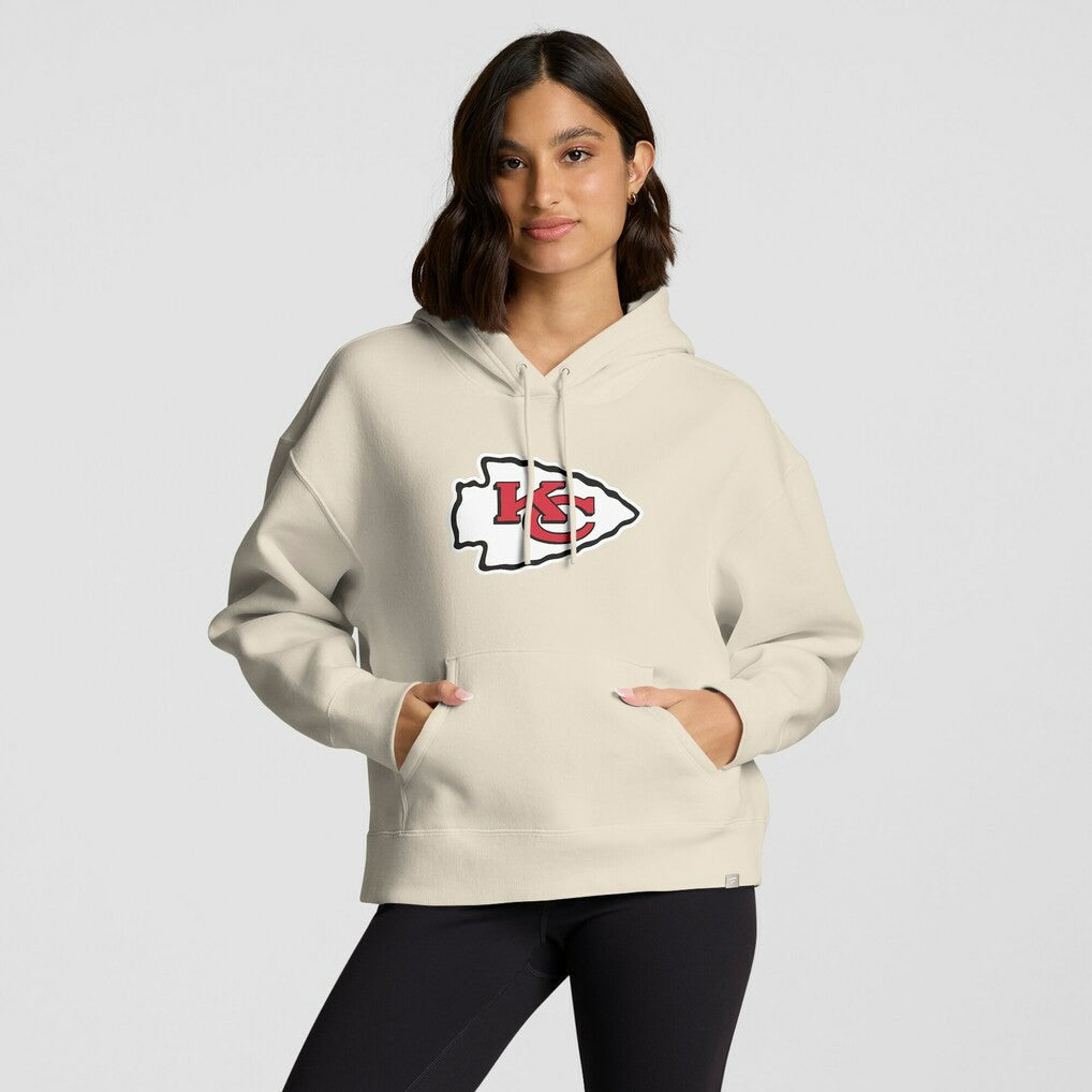 Kansas City Chiefs Women's Dove Legacy Pullover Hoodie - Cream - Fanatics