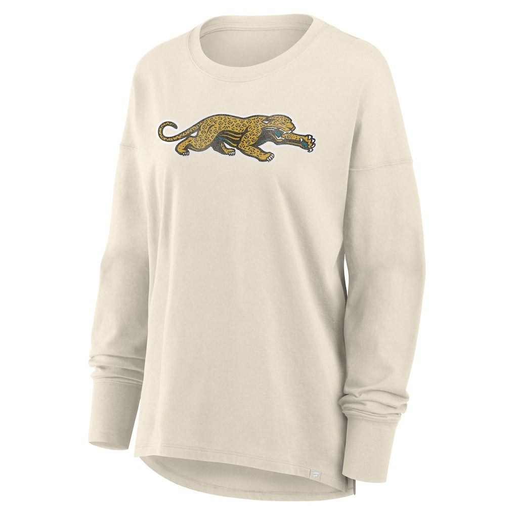 Jacksonville Jaguars Women's Dove Legacy Long Sleeve T-Shirt - Cream - Fanatics