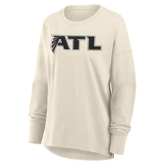 Atlanta Falcons Women's Dove Legacy Long Sleeve T-Shirt - Cream - Fanatics