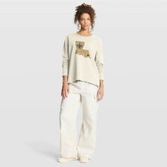 New Orleans Saints Women's Dove Legacy Long Sleeve T-Shirt - Cream - Fanatics
