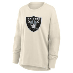 Las Vegas Raiders Women's Dove Legacy Long Sleeve T-Shirt - Cream - Fanatics