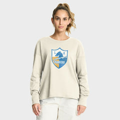 Los Angeles Chargers Women's Dove Legacy Long Sleeve T-Shirt - Cream - Fanatics