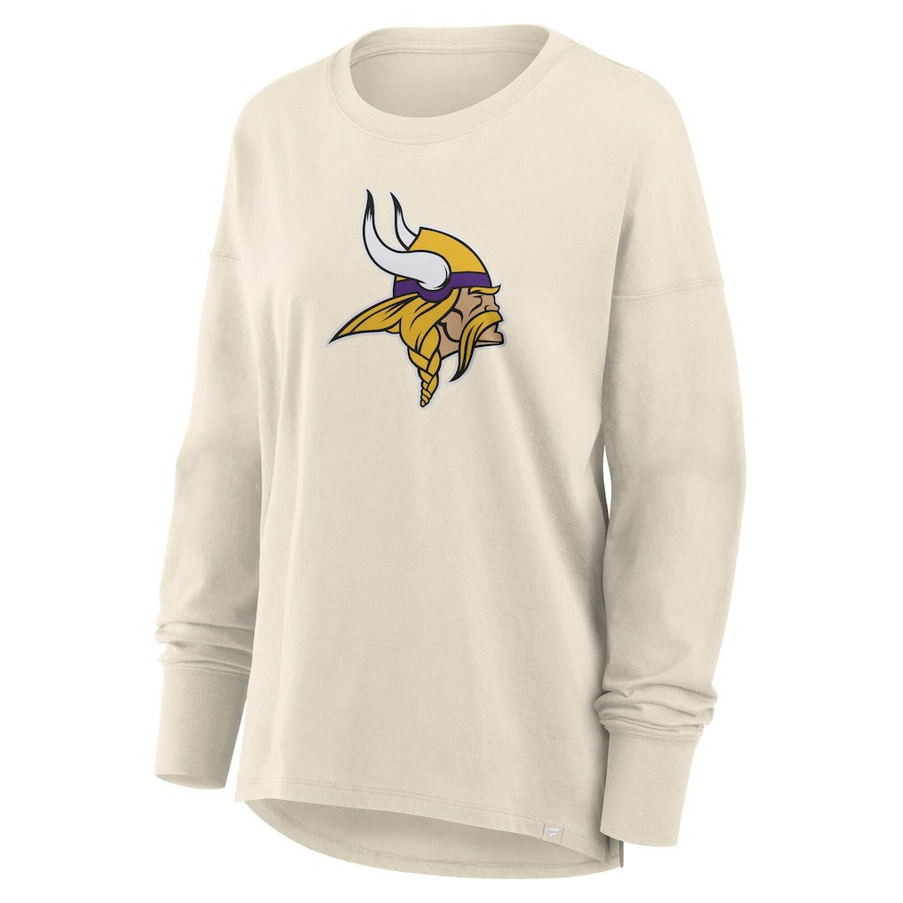Minnesota Vikings Women's Dove Legacy Long Sleeve T-Shirt - Cream - Fanatics