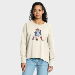 New England Patriots Women's Dove Legacy Long Sleeve T-Shirt - Cream - Fanatics