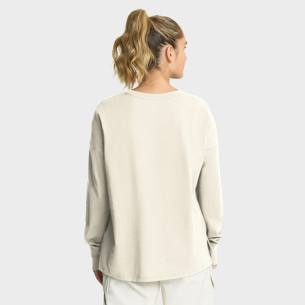 Cleveland Browns Women's Dove Legacy Long Sleeve T-Shirt - Cream - Fanatics