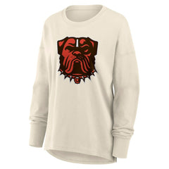 Cleveland Browns Women's Dove Legacy Long Sleeve T-Shirt - Cream - Fanatics