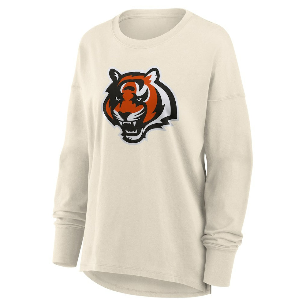 Cincinnati Bengals Women's Dove Legacy Long Sleeve T-Shirt - Cream - Fanatics