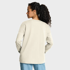 Denver Broncos Women's Dove Legacy Long Sleeve T-Shirt - Cream - Fanatics