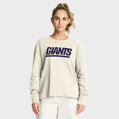 New York Giants Women's Dove Legacy Long Sleeve T-Shirt - Cream - Fanatics