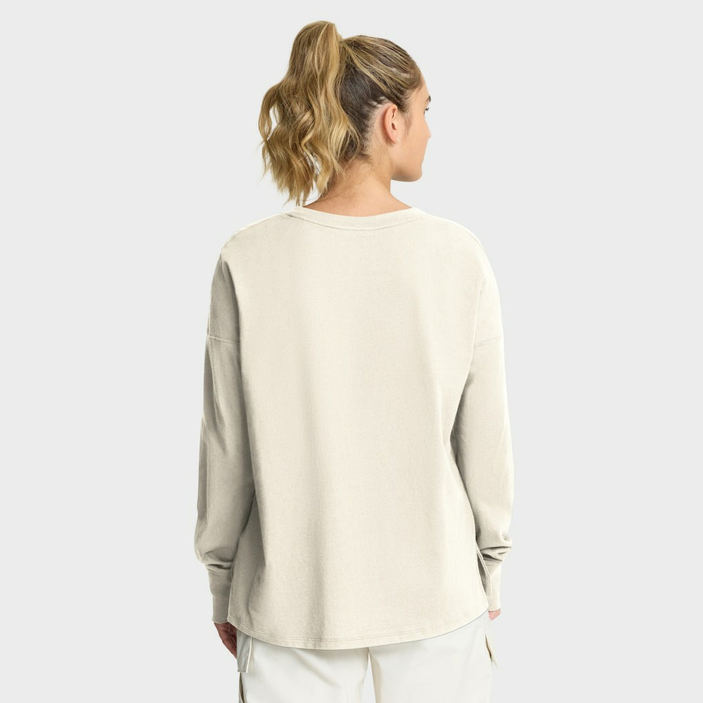 New York Giants Women's Dove Legacy Long Sleeve T-Shirt - Cream - Fanatics