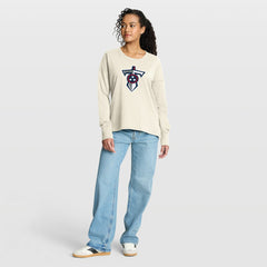 Tennessee Titans Women's Dove Legacy Long Sleeve T-Shirt - Cream - Fanatics