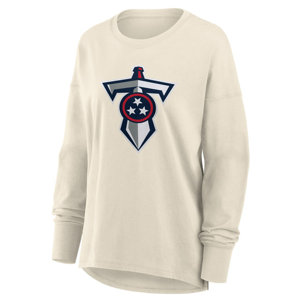 Tennessee Titans Women's Dove Legacy Long Sleeve T-Shirt - Cream - Fanatics