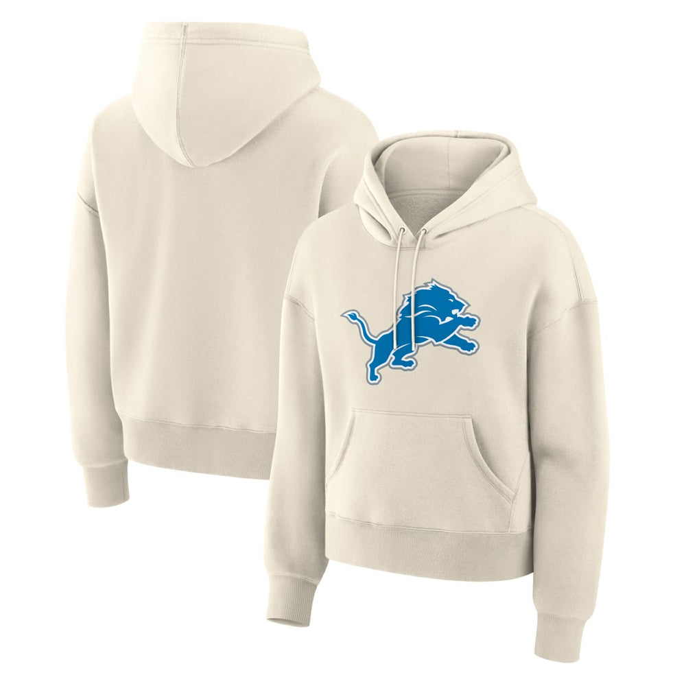 Detroit Lions Women's Dove Legacy Pullover Hoodie - Cream - Fanatics