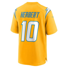 Justin Herbert Los Angeles Chargers Alternate Charger Power Game Player Jersey - Gold - Nike