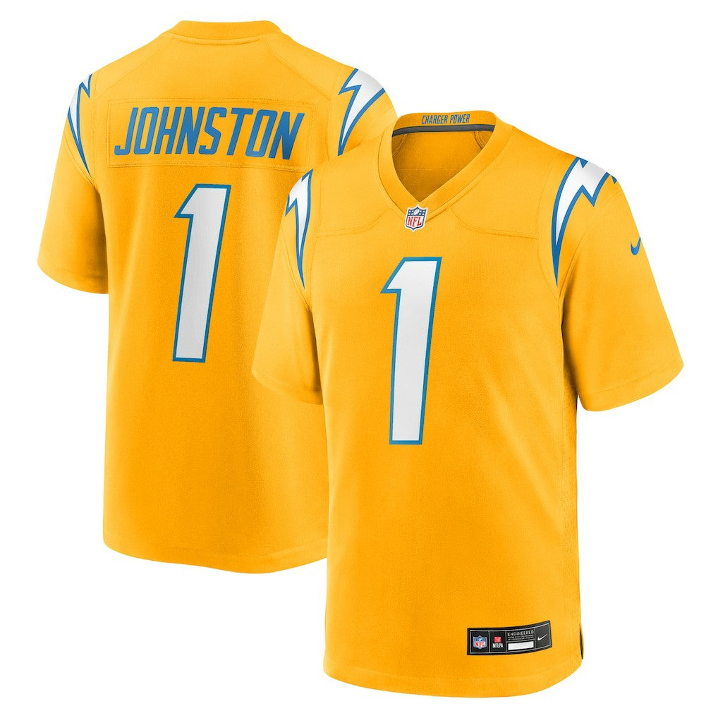 Quentin Johnston Los Angeles Chargers Alternate Charger Power Game Player Jersey - Gold - Nike