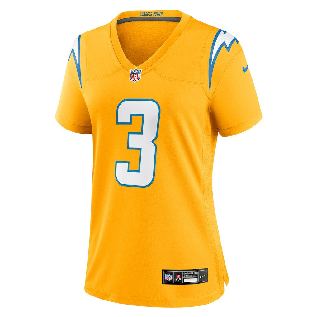 Derwin James Jr. Los Angeles Chargers Women's Alternate Charger Power Game Jersey - Gold - Nike