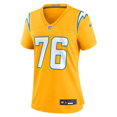 Joe Alt Los Angeles Chargers Women's Alternate Charger Power Game Jersey - Gold - Nike