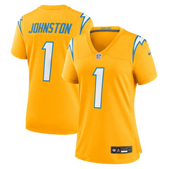 Quentin Johnston Los Angeles Chargers Women's Alternate Charger Power Game Jersey - Gold - Nike