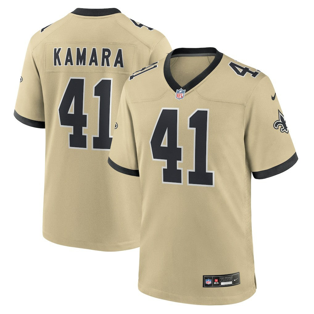 Alvin Kamara New Orleans Saints Gameday Golds Alternate Game Player Jersey - Gold - Nike