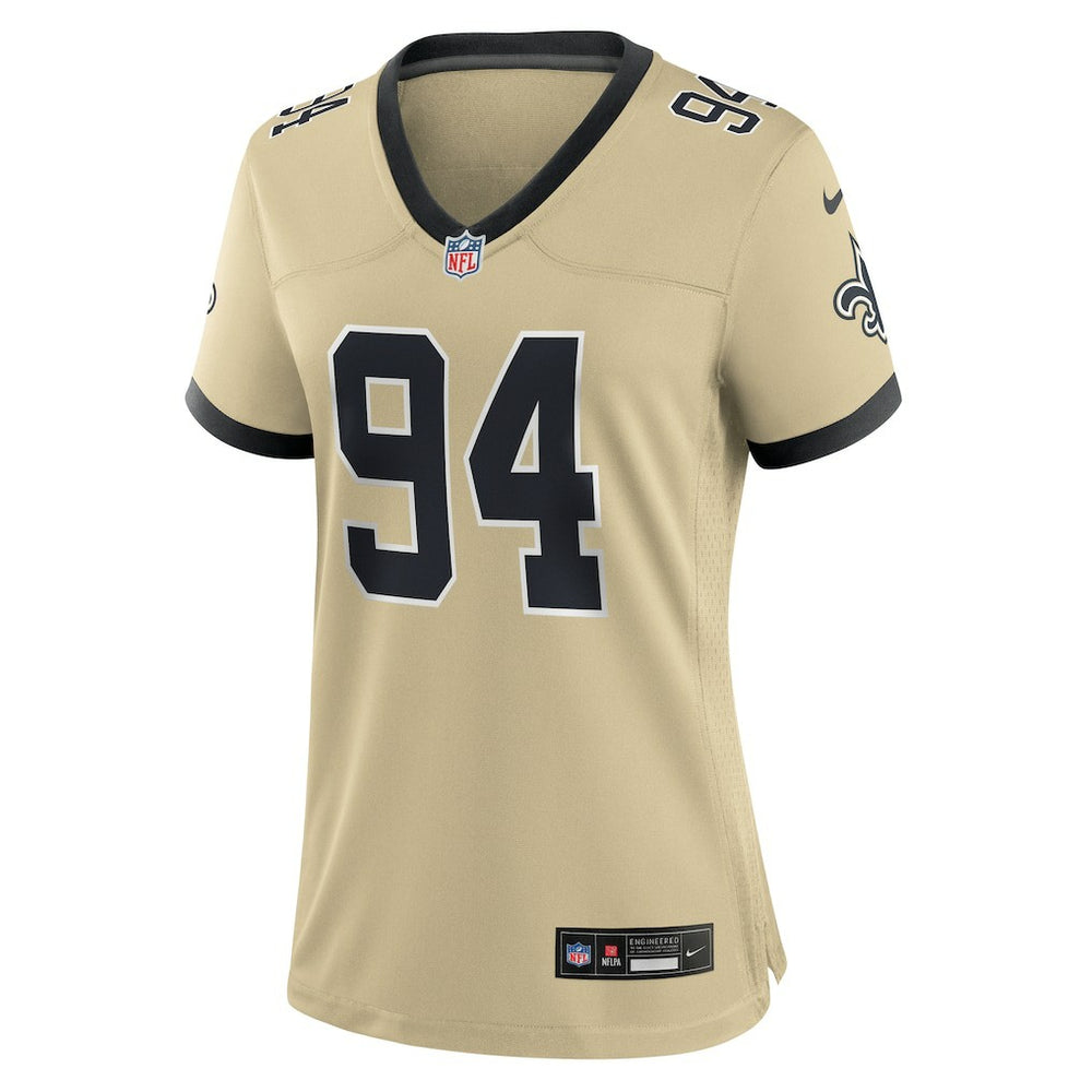 Cameron Jordan New Orleans Saints Women's Gameday Golds Alternate Game Player Jersey - Gold - Nike