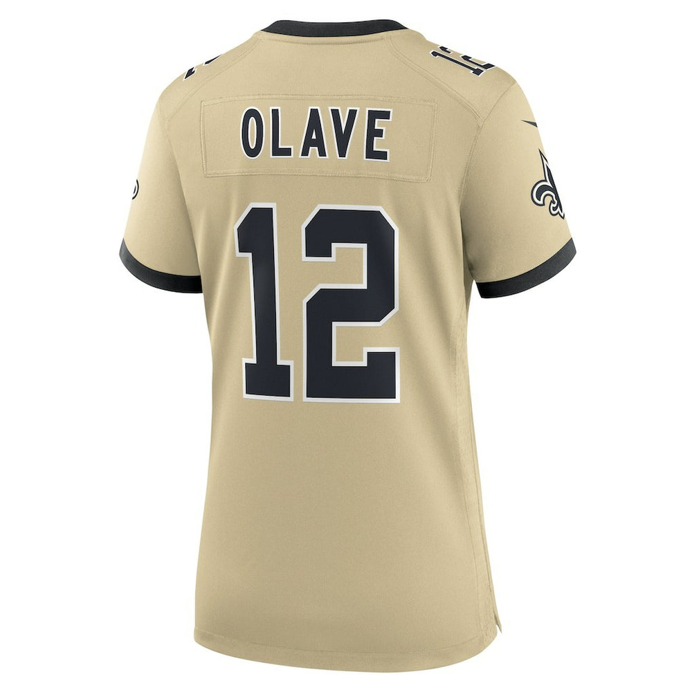 Chris Olave New Orleans Saints Women's Gameday Golds Alternate Game Player Jersey - Gold - Nike