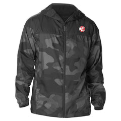 Columbia Atlanta Hawks Camo Flash Challenger Windbreaker Full-Zip Jacket Black