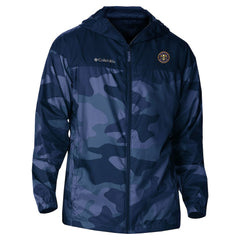 Columbia Denver Nuggets Camo Flash Challenger Windbreaker Full-Zip Jacket Navy
