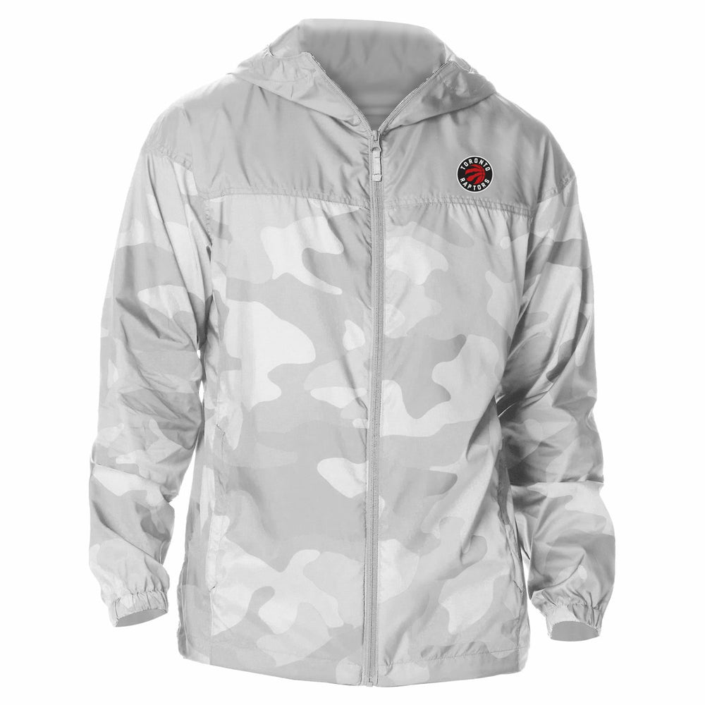 Columbia Toronto Raptors Camo Flash Challenger Windbreaker Full-Zip Jacket Gray