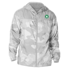 Columbia Boston Celtics Camo Flash Challenger Windbreaker Full-Zip Jacket Gray