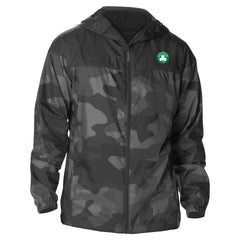 Columbia Boston Celtics Camo Flash Challenger Windbreaker Full-Zip Jacket Black